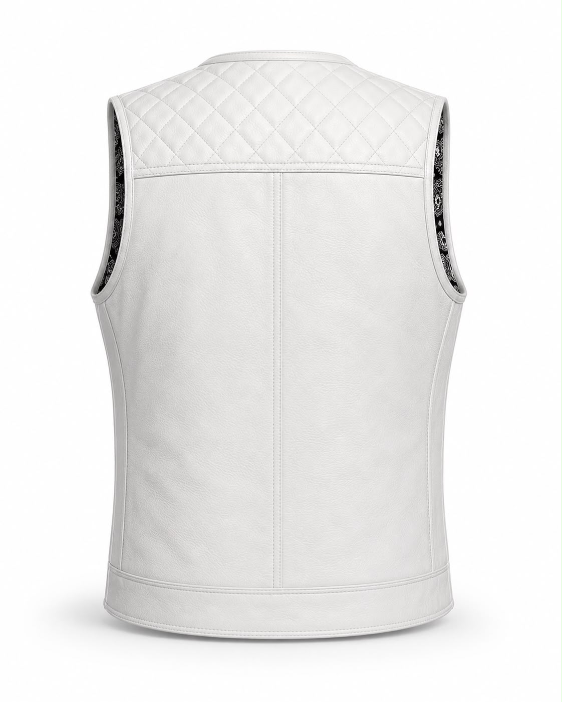 The Ghost Rider Quilted Leather Vest