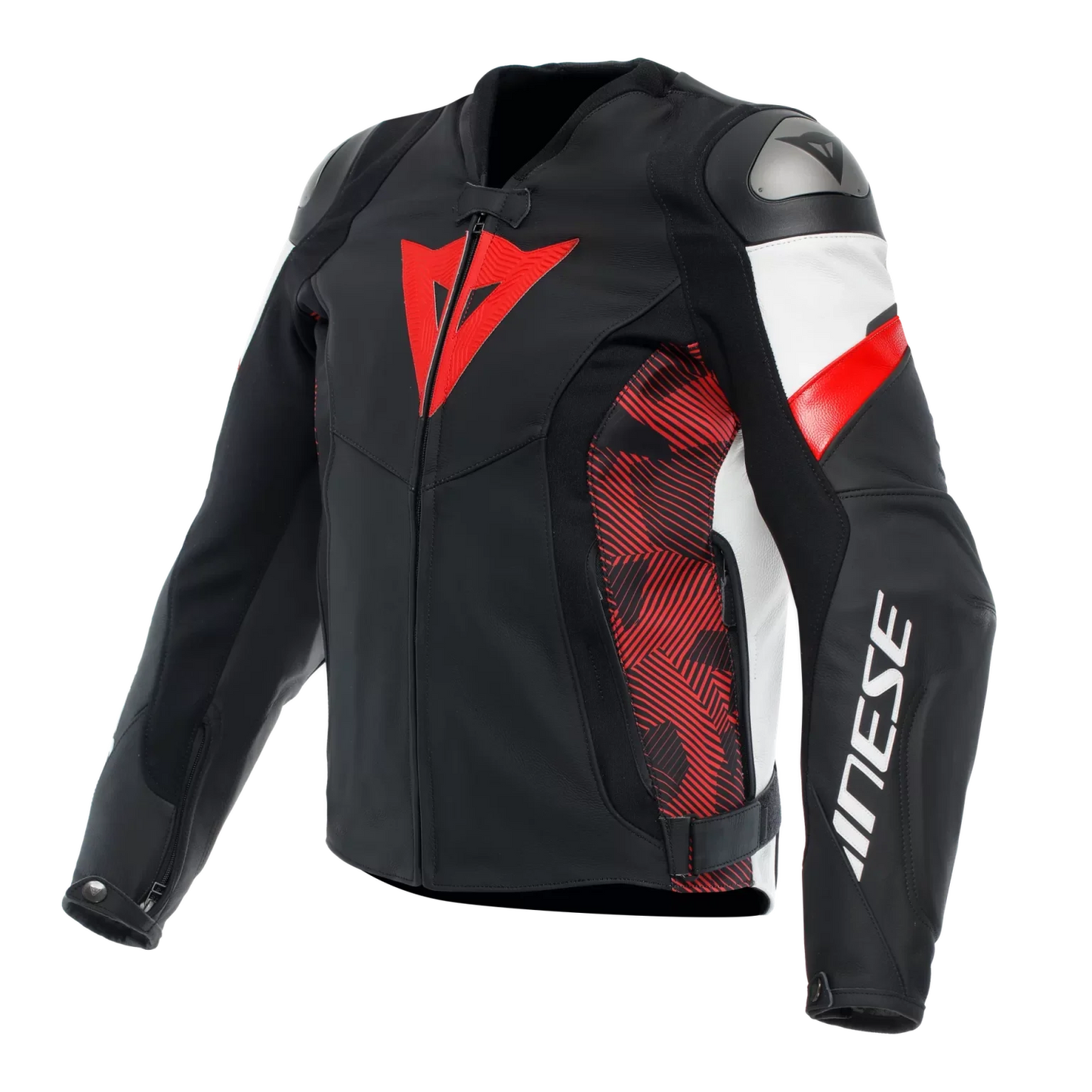 Dainese Fulcro Men’s Black Leather Motorcycle Jacket