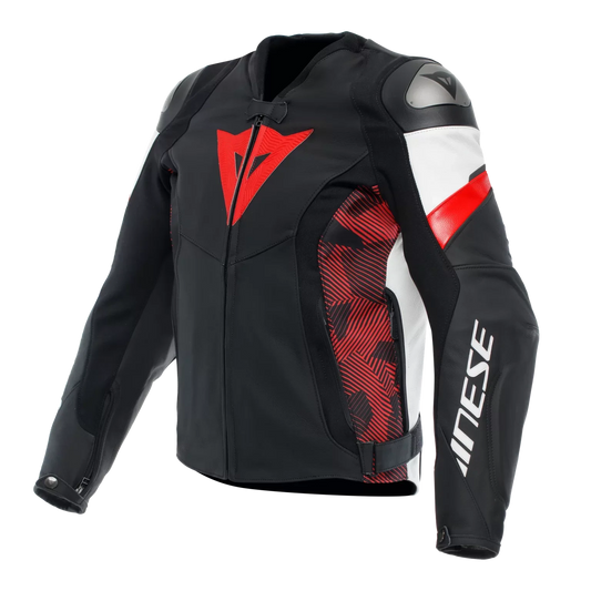 Dainese Fulcro Men’s Black Leather Motorcycle Jacket