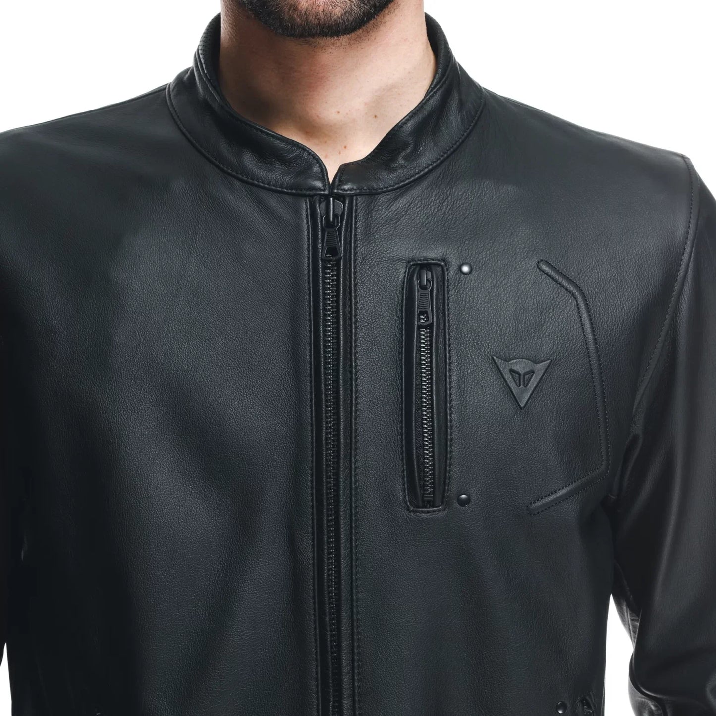 Dainese Fulcro Men’s Black Leather Motorcycle Jacket