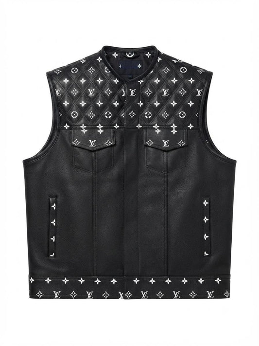 The Monarch Monogram Leather Vest