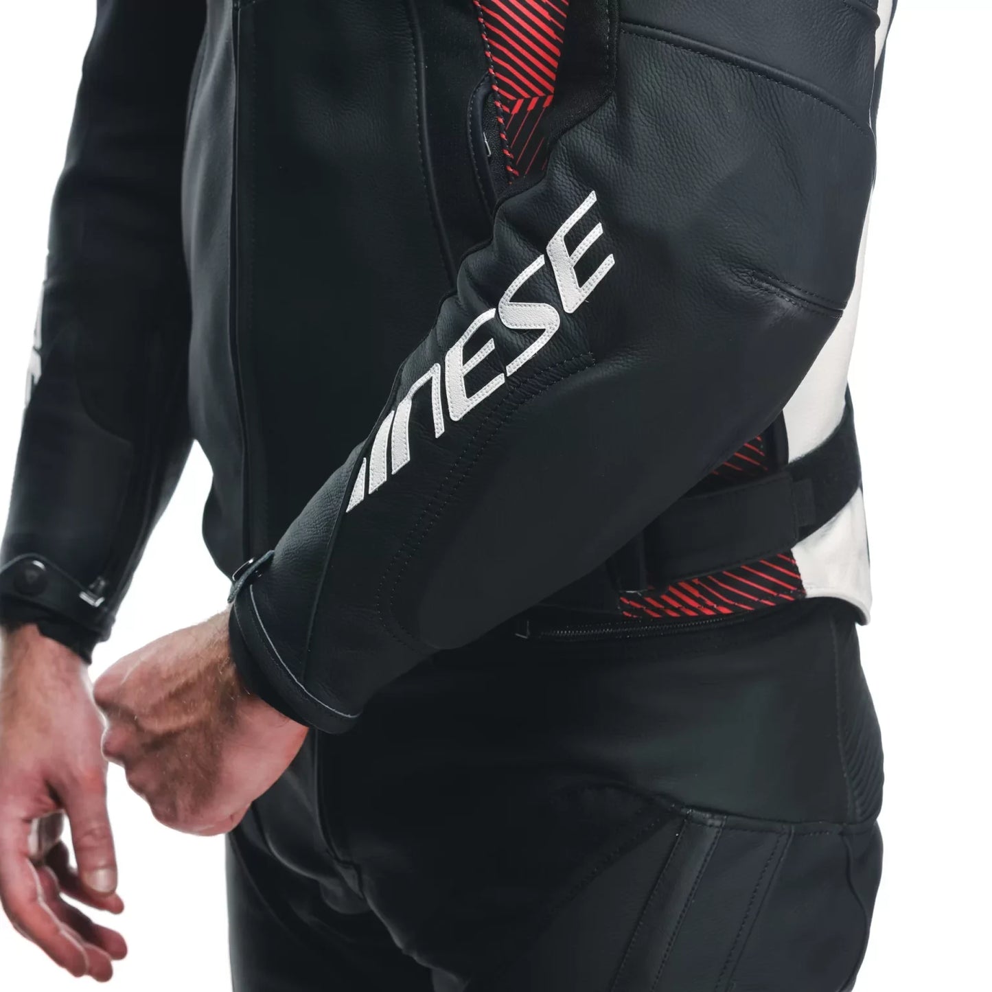 Dainese Fulcro Men’s Black Leather Motorcycle Jacket