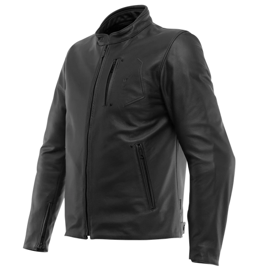 Dainese Fulcro Men’s Black Leather Motorcycle Jacket