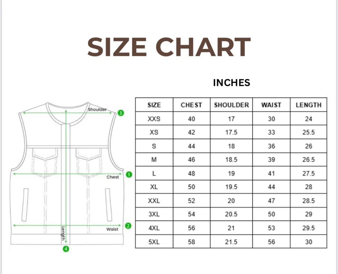 Black Leather Vest with Grey LV Pattern- Premium Quality