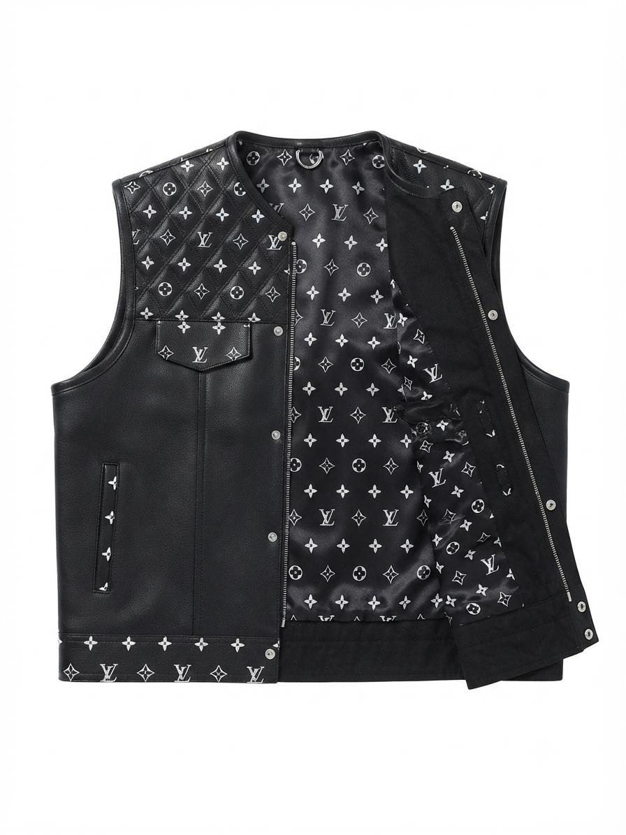 The Monarch Monogram Leather Vest