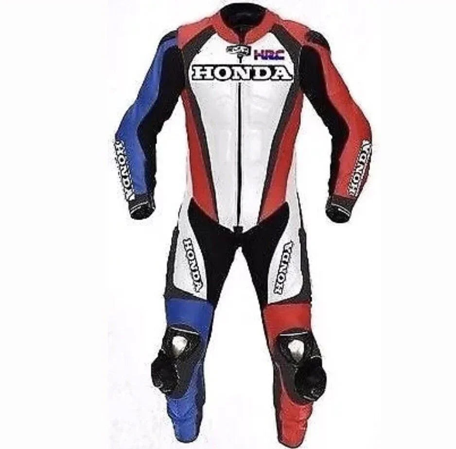 Honda Motorcycle Leather Racing Suit – Premium Protection
