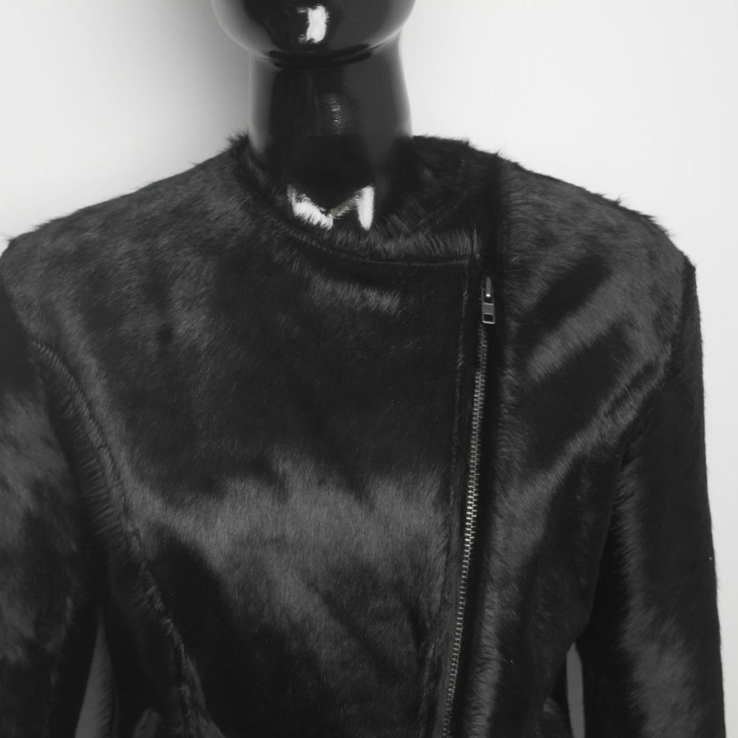 Western Cowhide Hair on Hide Jacket Collarless Women's Cowgirl Style Hair on Leather Cowgirl Jacket - Women's Western Wear Fashion