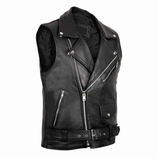 Rockin - Men's Motorcycle Leather Vest